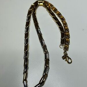CIRO vintage Gold and Silver Chain Necklace 18.5 inches